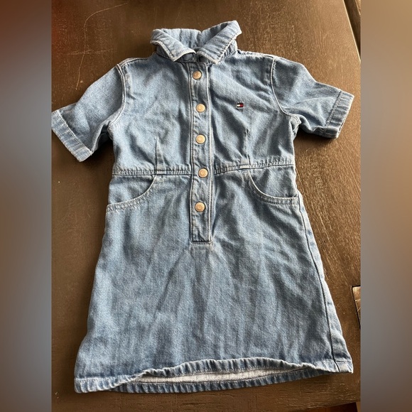 Tommy Hilfiger Girls Blue Denim Dress size 4 - Picture 1 of 5